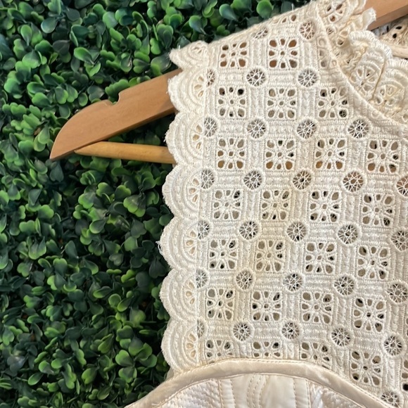 NWT ULLA JOHNSON Sabrina Lace High Neck A-Line Mini Dress - Picture 10 of 12